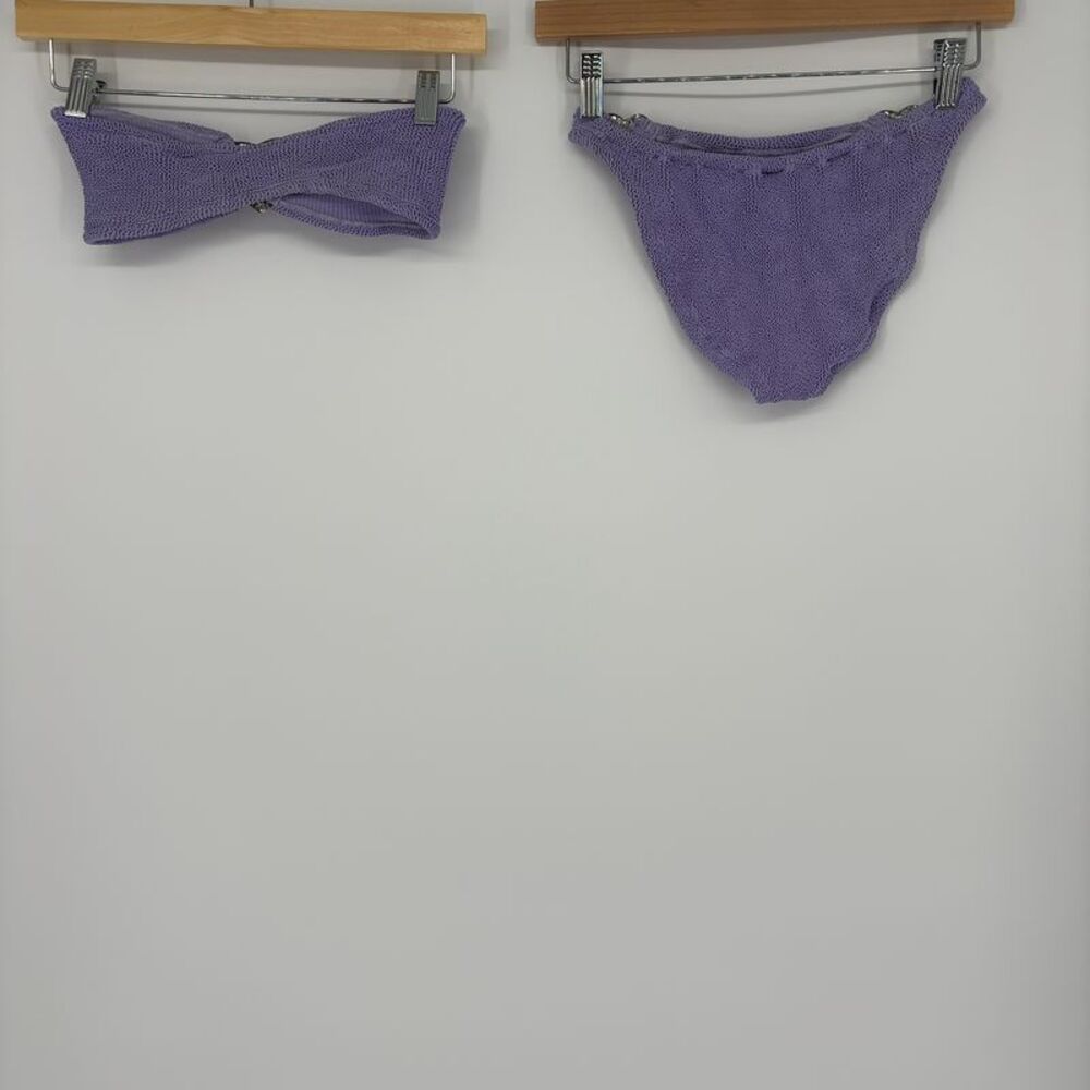 Hunza G Lilac Bandeau Bikini Set - Picture 5 of 5